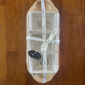 Rae Dunn Artisan Collection Snack Tray